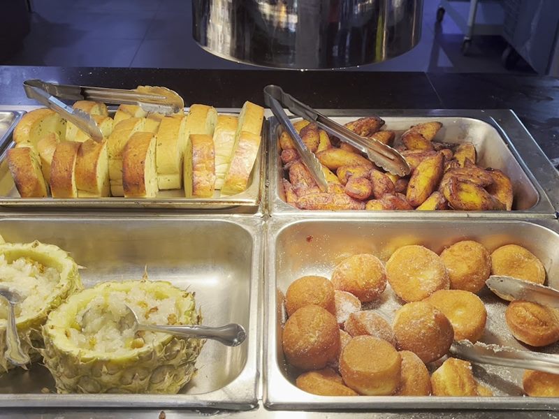 Flaming Grill & Buffet food